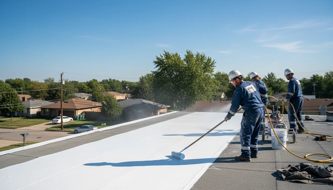 Commercial roof coating in Webber, KS near me
